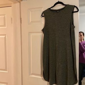 Roots, size L, ribbed, green tank dress.  EUC. Very soft and comfortable.